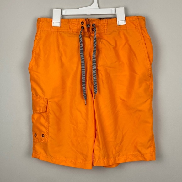 Men’s Orange Swim Shorts - Picture 1 of 4